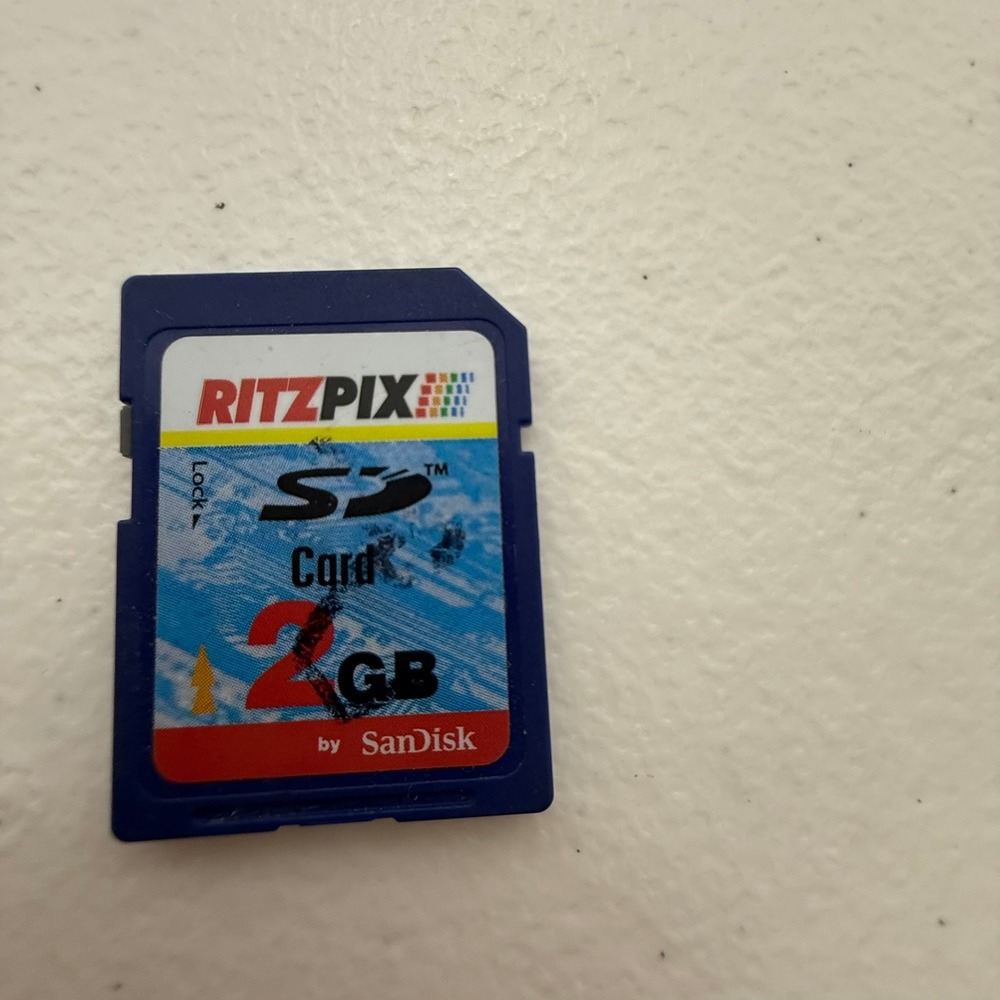 SanDisk RitzPix 2GB SD Memory Card Secure Digital Flash Storage‎ Blue